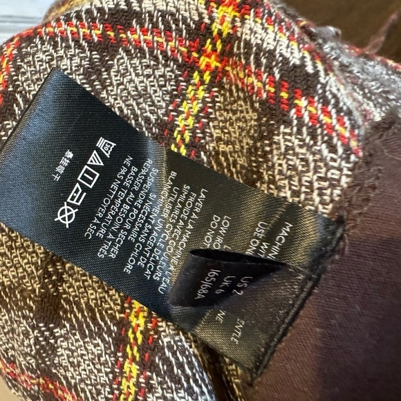 FREE PEOPLE - shape up trouser pants button high rise size 2 - Picture 11 of 12